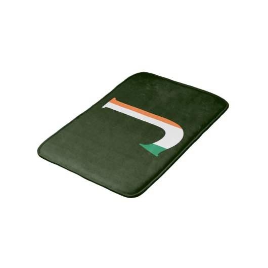 J Monogram overlay op Irish Flag bmcn Badmat (Gekanteld)