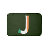 J Monogram overlay op Irish Flag bmcn Badmat (Voorkant)