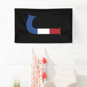 J Monogram overlay op NLD vlag op bk bnrcnt Spandoek (Insitu)