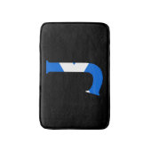 J Monogram overlay op Schotse vlag bmcnt Badmat (Voorkant Verticaal)