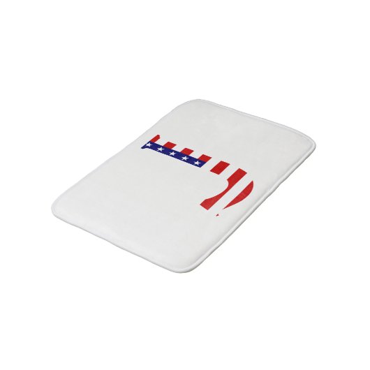 J Monogram overlay op USA Flag bmcnt Badmat (Gekanteld)