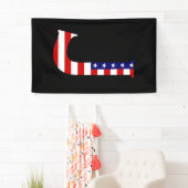 J Monogram overlay op VS Vlag (v) brcnt Spandoek (Insitu)