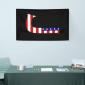 J Monogram overlay op VS Vlag (v) brcnt Spandoek (Beurs)