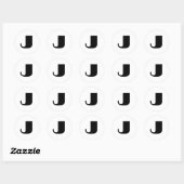 "J" monogram Ronde Sticker (Vel)