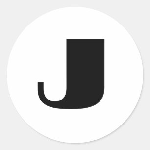 "J" monogram Ronde Sticker