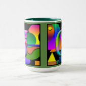 J O Monogramed, Initialed Coffee Mok (Midden)