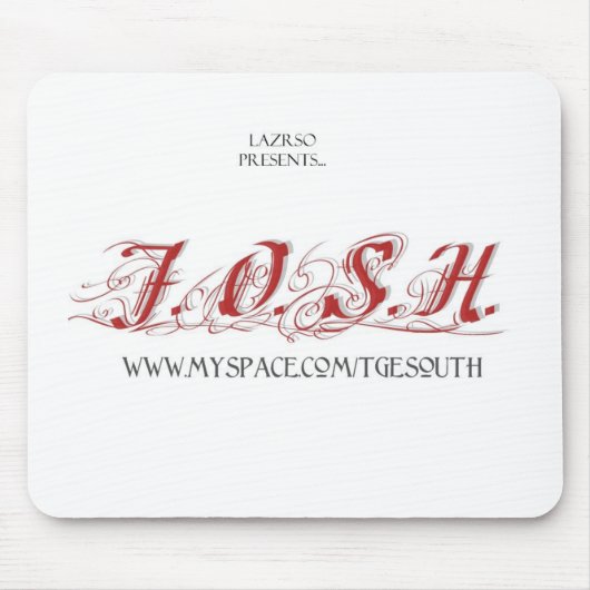 J.O.S.H. Mousepad Muismat (Voorkant)