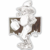 J P Bernard Moonshiner Custom-Cut Vinyl Stickers (Voorkant)