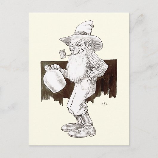 J P. Bernard Moonshiner (Sepia) Briefkaart (Voorkant)