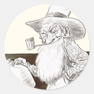 J P. Bernard Moonshiner (Sepia) Ronde Sticker