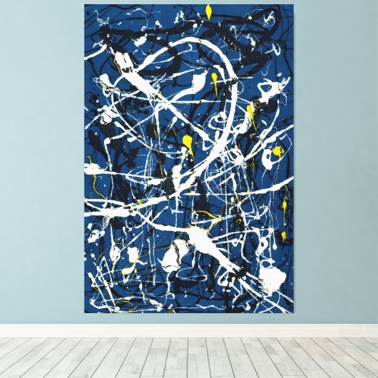 J. P. - Compositie nr. 16 - 1948 - Abstract - Canvas Afdruk (Insitu (Houten vloer))