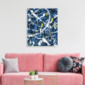 J. P. - Compositie nr. 16 - 1948 - Abstract - Canvas Afdruk (Insitu (Woonkamer))