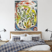J. P. - DANSERS - 1946 - Abstract Expressionisme - Canvas Afdruk (Insitu (Slaapkamer))