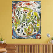 J. P. - DANSERS - 1946 - Abstract Expressionisme - Canvas Afdruk (Insitu (Woonkamer))