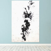 J. P. - DE DIEPTE (1953) - Abstract expressionisme Canvas Afdruk (Insitu (Houten vloer))