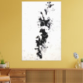 J. P. - DE DIEPTE (1953) - Abstract expressionisme Canvas Afdruk (Insitu (Woonkamer))