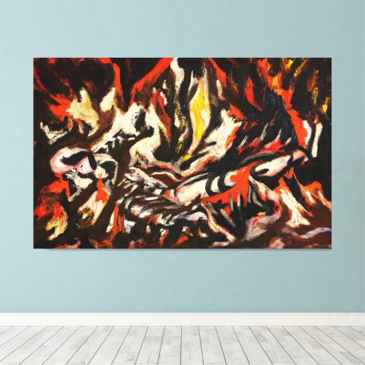 J.P. - DE VLAM - ca. 1934-38 - Abstract - Canvas Afdruk (Insitu (Houten vloer))