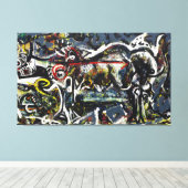 J. P. - DE WOLVIN - 1943 - Abstract - Canvas Afdruk (Insitu (Houten vloer))