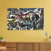 J. P. - DE WOLVIN - 1943 - Abstract - Canvas Afdruk (Insitu (Woonkamer))
