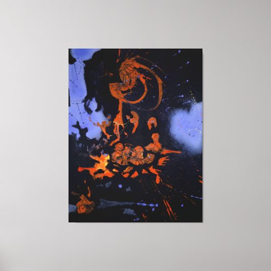 J. P. - ELEKTRISCHE NACHT - 1946 - Abstract - Canvas Afdruk (Voorkant)