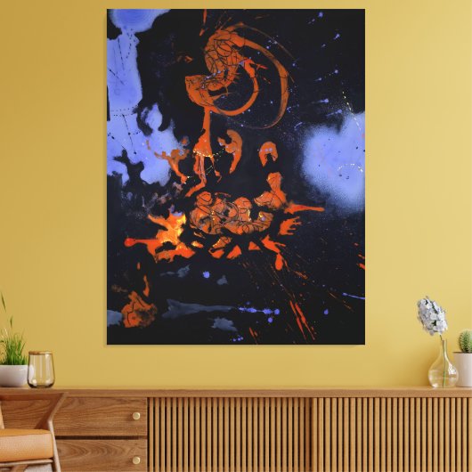 J. P. - ELEKTRISCHE NACHT - 1946 - Abstract - Canvas Afdruk (Insitu (Woonkamer))