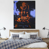J. P. - ELEKTRISCHE NACHT - 1946 - Abstract - Canvas Afdruk (Insitu (Slaapkamer))