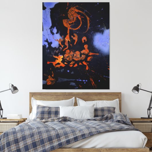 J. P. - ELEKTRISCHE NACHT - 1946 - Abstract - Canvas Afdruk (Insitu (Slaapkamer))