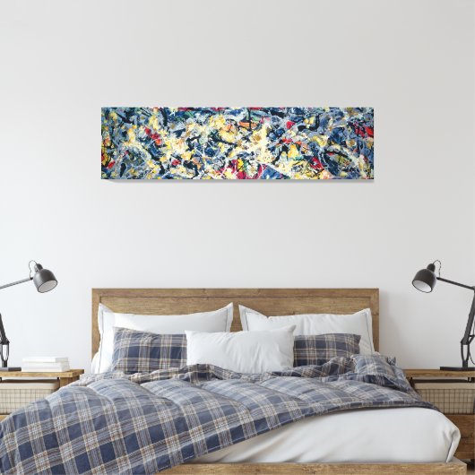 J. P. - FRIEZE - 1953-55 - Abstract Expressionisme Canvas Afdruk (Insitu (Slaapkamer))
