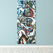 J. P. - GEBOORTE - ca. 1941 - Abstract expressioni Canvas Afdruk (Insitu (Houten vloer))