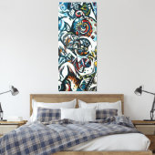 J. P. - GEBOORTE - ca. 1941 - Abstract expressioni Canvas Afdruk (Insitu (Slaapkamer))