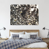 J. P. - GELE EILANDEN - 1952 - Zwarte gietingen - Canvas Afdruk (Insitu (Slaapkamer))