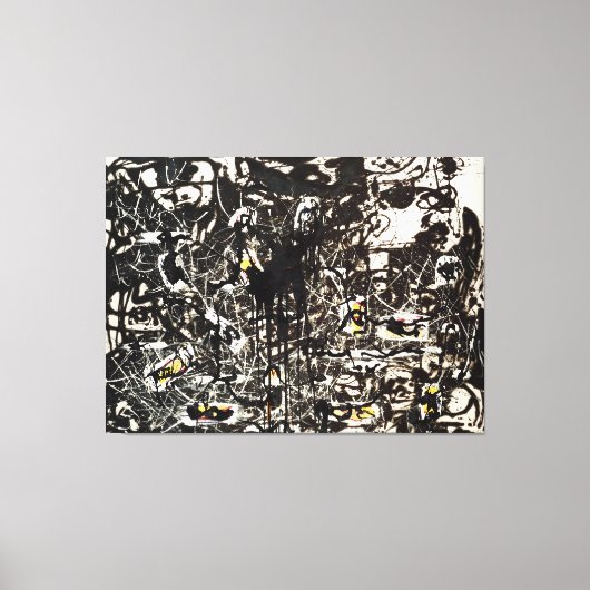 J. P. - GELE EILANDEN - 1952 - Zwarte gietingen - Canvas Afdruk (Voorkant)