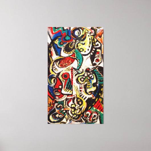 J. P. - GEMASKERD BEELD - 1938 - Abstract - Canvas Afdruk (Voorkant)