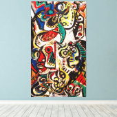 J. P. - GEMASKERD BEELD - 1938 - Abstract - Canvas Afdruk (Insitu (Houten vloer))