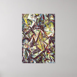 J. P. - GETROUBLEERDE KONINGIN - 1945 - Abstract - Canvas Afdruk
