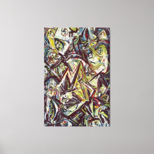 J. P. - GETROUBLEERDE KONINGIN - 1945 - Abstract - Canvas Afdruk (Voorkant)