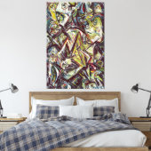 J. P. - GETROUBLEERDE KONINGIN - 1945 - Abstract - Canvas Afdruk (Insitu (Slaapkamer))