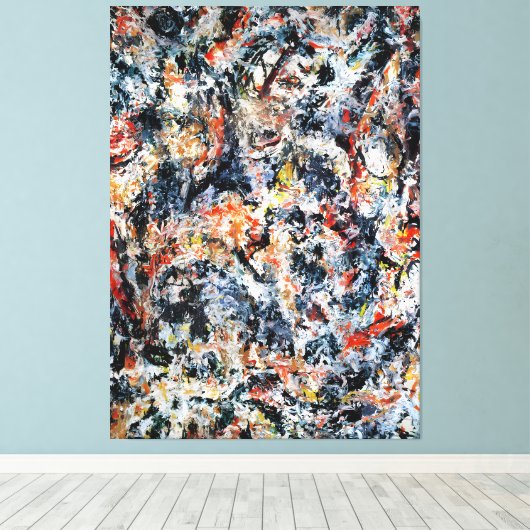 J. P. - GEUR - 1955 - Abstract expressionisme - Canvas Afdruk (Insitu (Houten vloer))