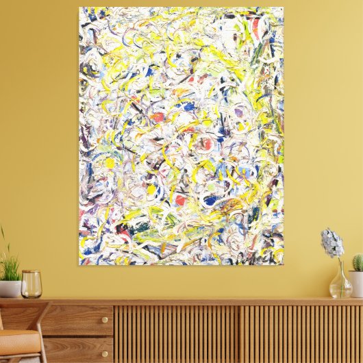 J. P. - GLINSTERENDE STOF - 1946 - CANVAS AFDRUK (Insitu (Woonkamer))