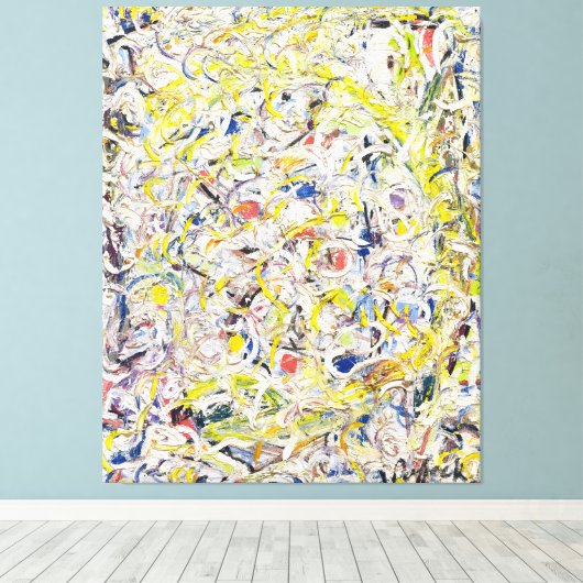 J. P. - GLINSTERENDE STOF - 1946 - CANVAS AFDRUK (Insitu (Houten vloer))