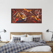 J. P. - HET HOUTEN PAARD - Nummer 10 A - 1948 - Canvas Afdruk (Insitu (Slaapkamer))