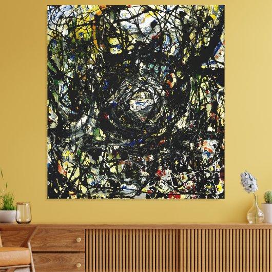J. P. - HET NEST - 1947 - Abstract expressionisme Canvas Afdruk (Insitu (Woonkamer))