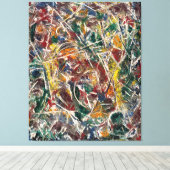 J. P. - KWAKBeweging - 1946 - Abstract - Canvas Afdruk (Insitu (Houten vloer))