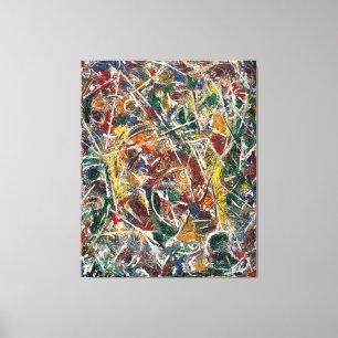 J. P. - KWAKBeweging - 1946 - Abstract - Canvas Afdruk