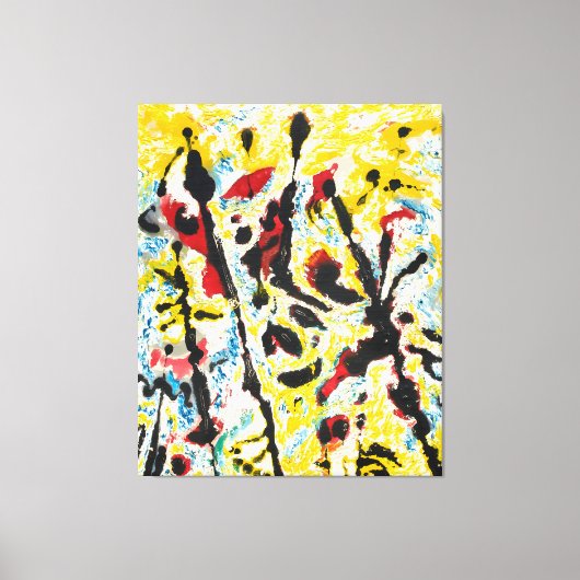 J. P. - MAANVIBRATIES - c. 1953-1955 -Abstract- Canvas Afdruk (Voorkant)