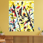 J. P. - MAANVIBRATIES - c. 1953-1955 -Abstract- Canvas Afdruk (Insitu (Woonkamer))