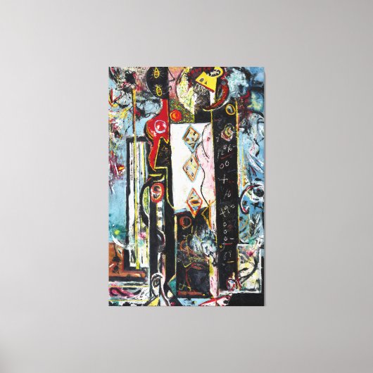 J. P. - MAN en VROUW - 1942-1943 - Abstract - Canvas Afdruk (Voorkant)