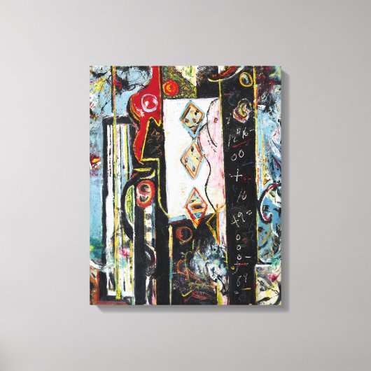 J. P. - MAN en VROUW - 1942-1943 - Abstract - Canvas Afdruk (Voorkant)
