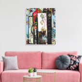 J. P. - MAN en VROUW - 1942-1943 - Abstract - Canvas Afdruk (Insitu (Woonkamer))