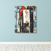 J. P. - MAN en VROUW - 1942-1943 - Abstract - Canvas Afdruk (Insitu (Houten vloer))